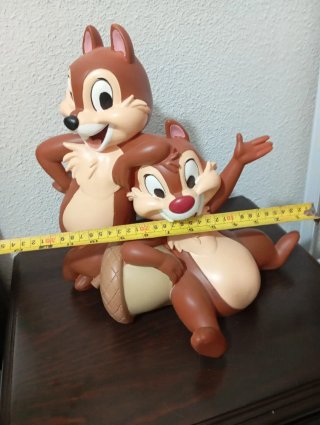 Figura Chip y Chop de Resina Grande Disney.