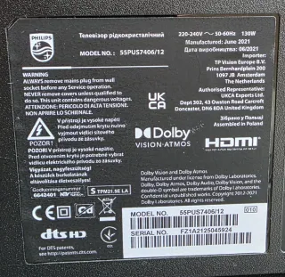 Componentes TV Philips 55PUS7406/12