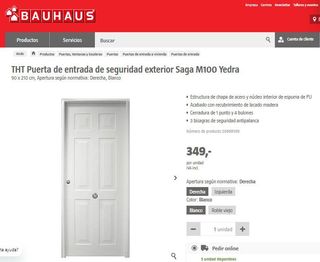 PUERTA EXTERIOR METALICA 6C