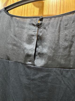 Vestido recto negro Benetton Talla M