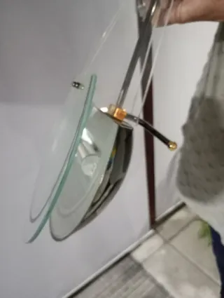 Lámpara de techo moderna cristal y metal