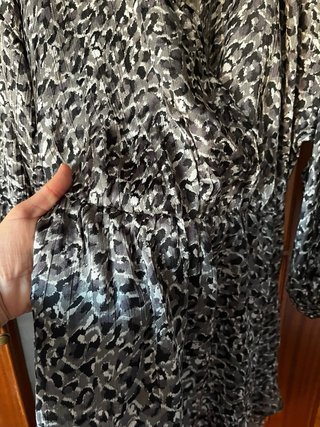 Vestido mini estampado animal print