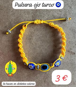 Pulsera ojo turco o mano de Fátima