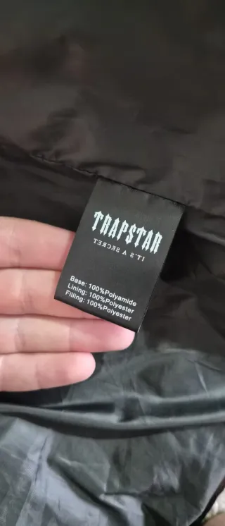 Abrigo Trapstar Negro Brillante