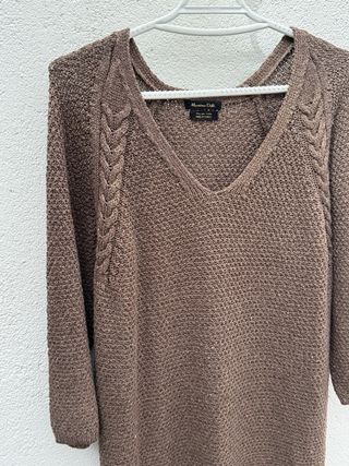 Vestido Massimo Dutti marrón talla M