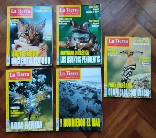 Lote 5 revistas La Tierra - Año 2001, 2002 y 2003