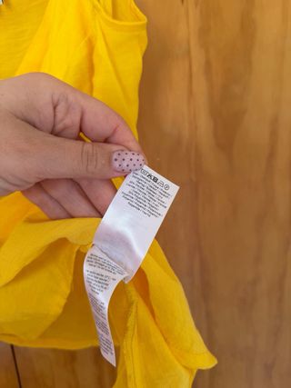 Top amarillo Moves viscosa verano S