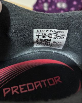 Botas fútbol niño Adidas T.36 tacos