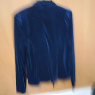 Blazer terciopelo azul marino