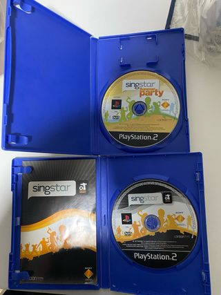 Dos juegos SingStar PS2
