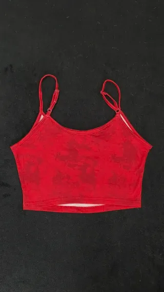 Crop top rojo de hada