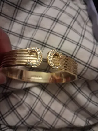 Pulsera Damart Dorada con Cristales