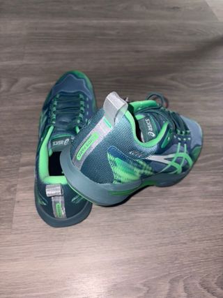 Zapatillas ASICS Padel Verde/Azul