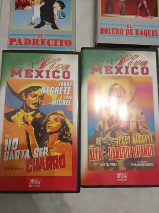 Lote 6 Películas VHS: Cantinflas y Viva México
