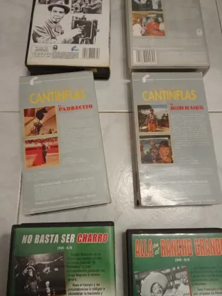 Lote 6 Películas VHS: Cantinflas y Viva México