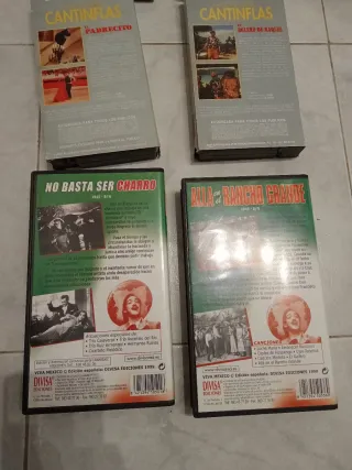 Lote 6 Películas VHS: Cantinflas y Viva México