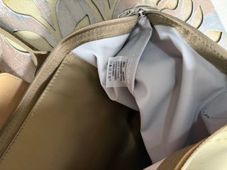 Bolso Longchamp L Beige y Verde Oliva