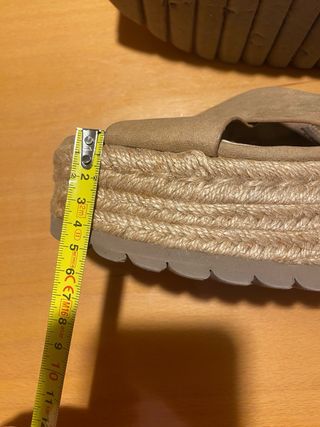 Sandalias CORINA esparto ante beige