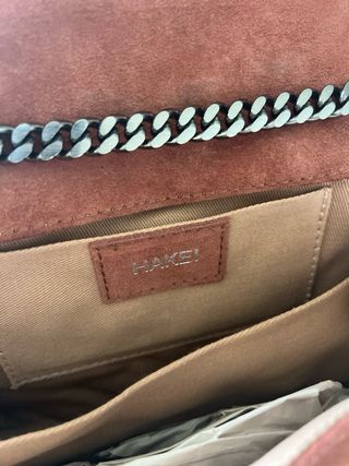 Bolso Hakei ante efecto acolchado