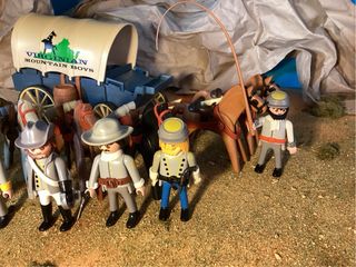 Soldados y Caravana Confederada Playmobil