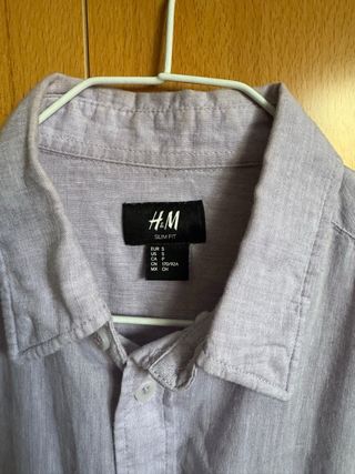 Camisa H&M Morada Talla S