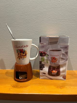 Cioccolatiera Tognana Mug Ceramica Marrone Bianco