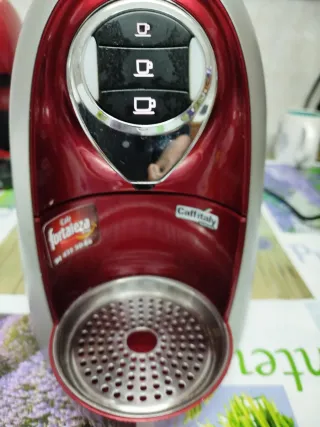Cafetera Fagor Plata y Roja