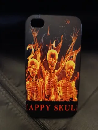 Custodia per iPhone 5/5s con teschi infuocati