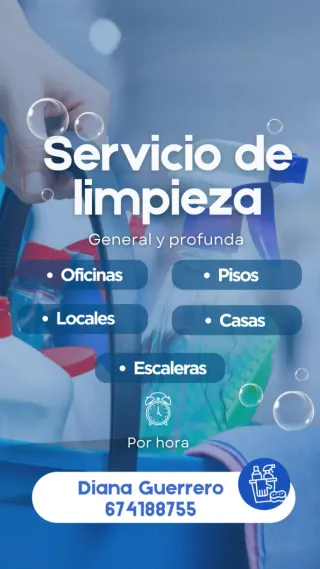 Servicio de limpieza a tu hogar por horas.