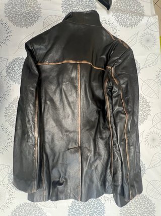 Giacca in pelle marrone