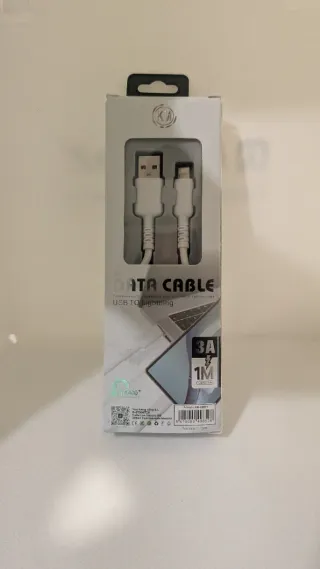 Cable de datos USB a Lightning KM 1M 3A
