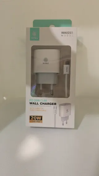 Cargador Ikrea WA0223 PD 20W USB-C Cable