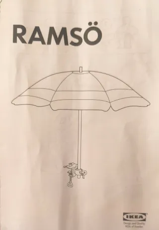 2 Parasoles Plegables RAMSÖ IKEA