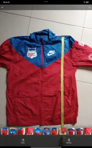 Windbreaker Nike USA 1980 Roja y Azul