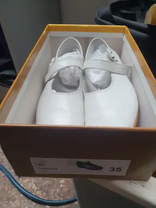 Zapatos comunión niña blancos talla 35