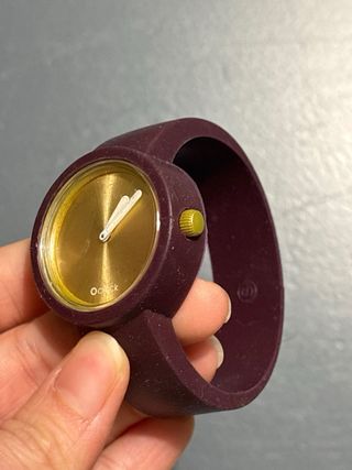 Reloj Oclock Lila y Dorado