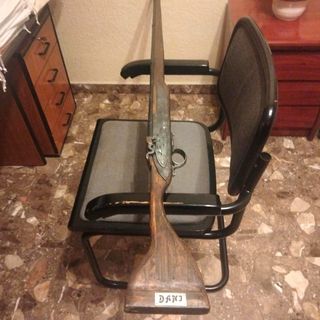 Réplica arma antigua madera metal para decoración