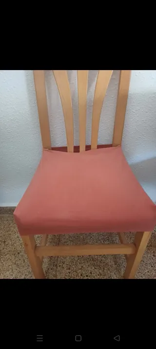 Mesa comedor madera maciza + 5 sillas