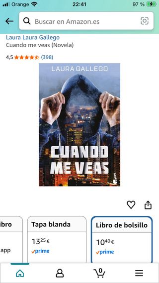 Laura Gallego. Cuando me veas.