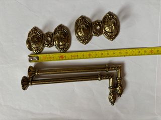 Alzapaños Vintage Cortinas Metal Dorado