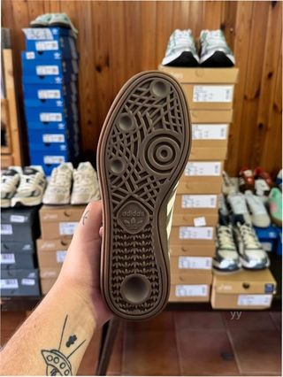 Adidas Handball Spezial Verde Plata Talla 38