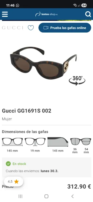 Gafas de sol Gucci marrones