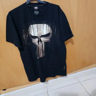 Camiseta Marvel Punisher Calavera Negra Talla M