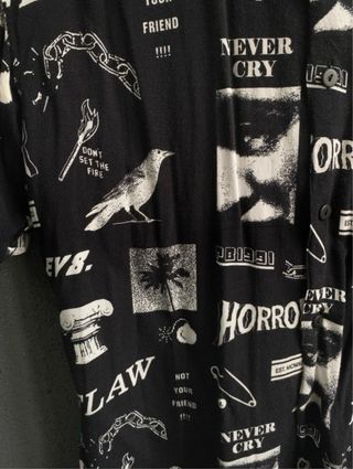 Camisa Pull&Bear preta