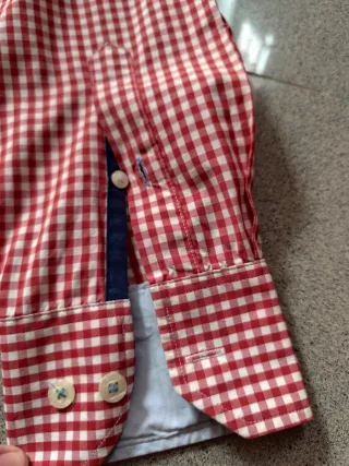 Camisa Polo Classics cuadros roja Talla L