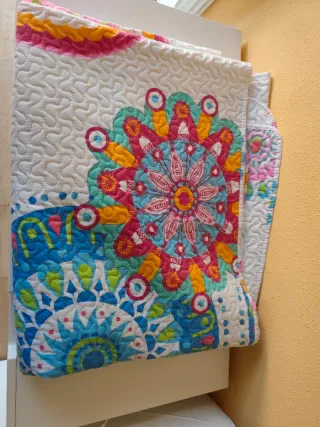 Colcha bouti 200x270 + funda almohada.