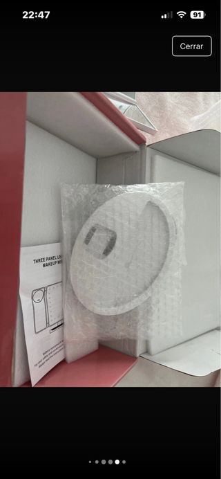 Espejo Maquillaje LED Magnificación