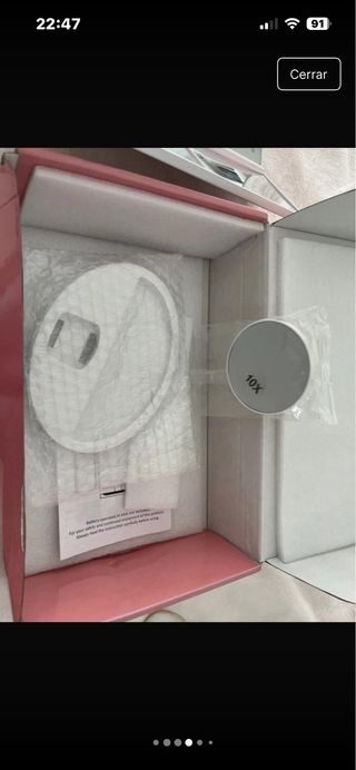 Espejo Maquillaje LED Magnificación