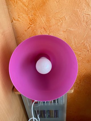 Lámpara colgante rosa