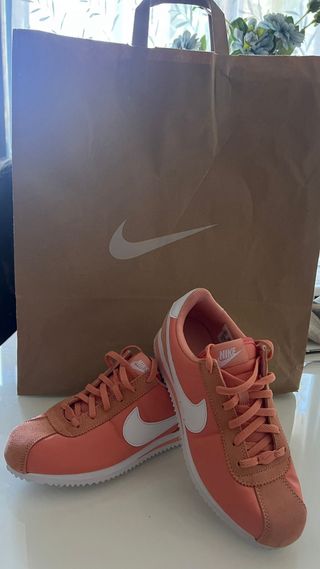 Zapatillas Nike Cortez Naranja/Rosa Nuevas
